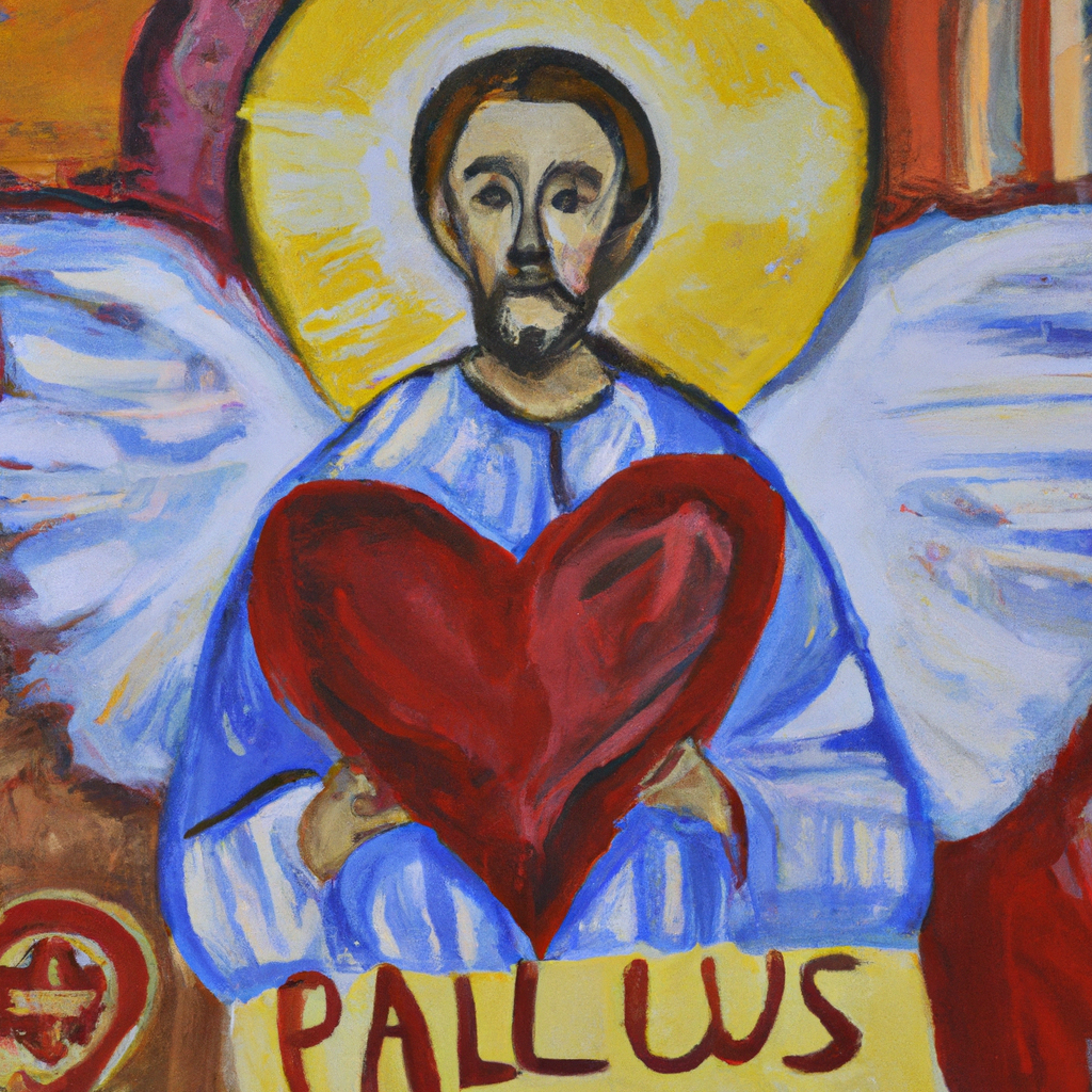 Image generated from Dall.e prompt 'An expressive oil painting of Paul sends loving greetings showing God's example of faith, love and perseverance booming from Thessaloniki.'