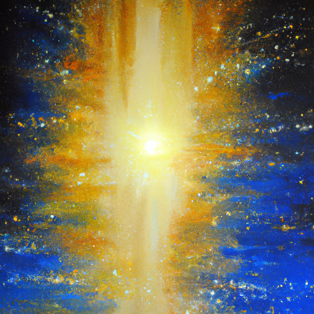 Image generated by AI from Dall.e prompt 'An expressive oil painting of The heavens declare God's glory, sparkling with endless majesty and radiance like millions of diamonds.'