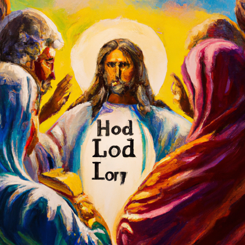 Image generated by AI from Dall.e prompt 'An expressive oil painting of The Lord commands us to be holy, loving our neighbor as ourselves, and showing fairness in justice and compassion.'