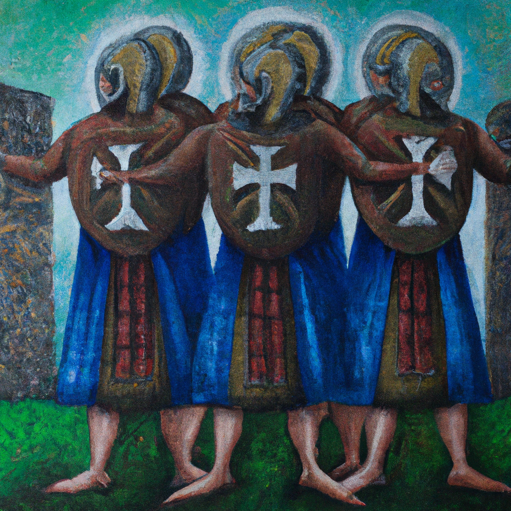 Image generated from Dall.e prompt 'An expressive oil painting of Warriors fully armored with truth, righteousness and faith facing spiritual battles, wielding the Word as their weapon.'