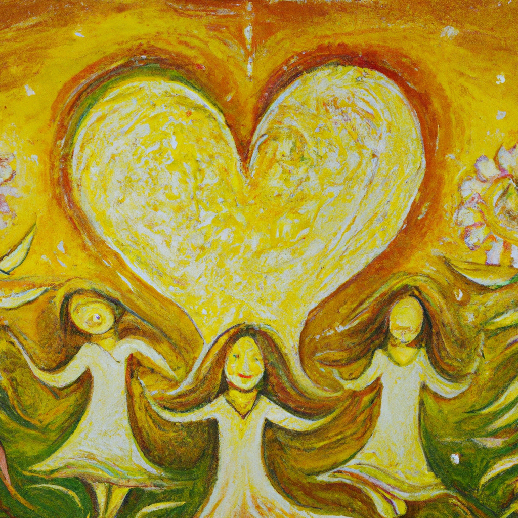 Image generated from Dall.e prompt 'An expressive oil painting of Joyful hearts radiate peace, rising like morning sun; gentle spirits embrace hope, while prayers weave tranquility into restless thoughts.'